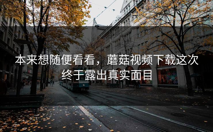 本来想随便看看，蘑菇视频下载这次终于露出真实面目  第1张